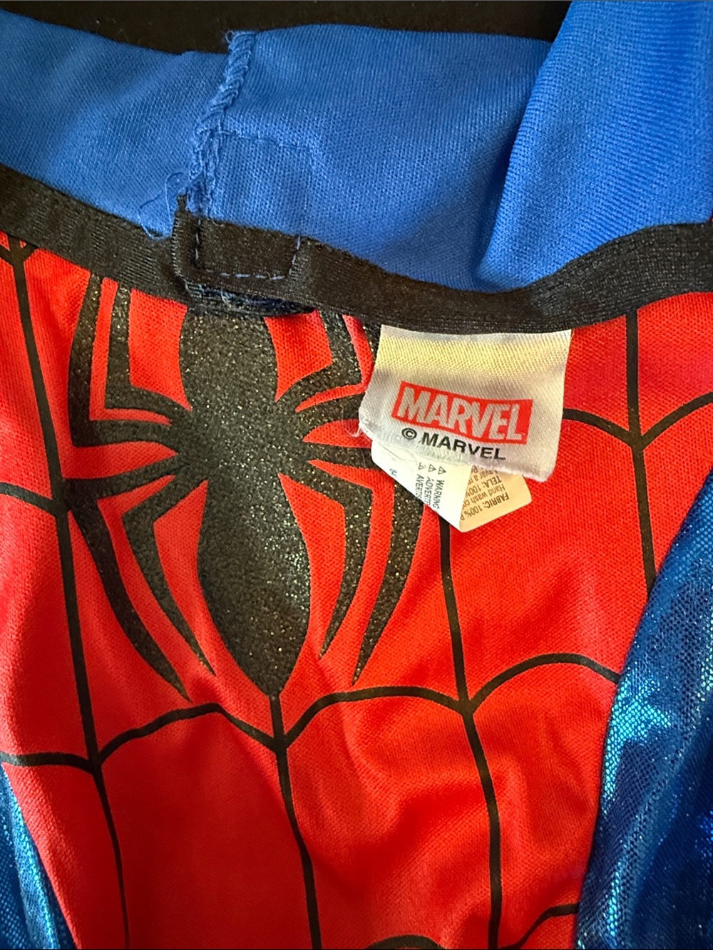 Marvel Girls Spider Costume Dress in Red & Blue with Mask - Picture 2 of 5